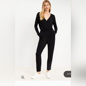 Lou & Grey Signature Soft Blend Crossover Jumpsuit XS NEW